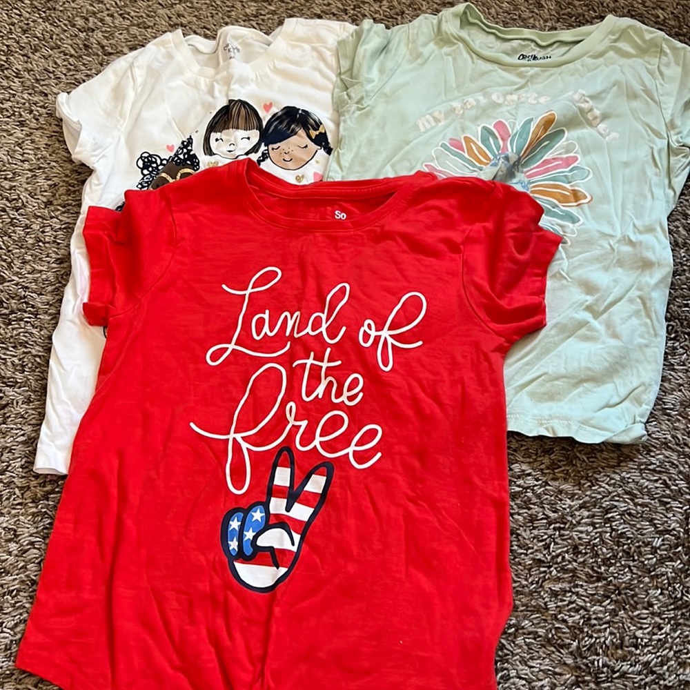 Oshkosh and So girls summer tee shirts